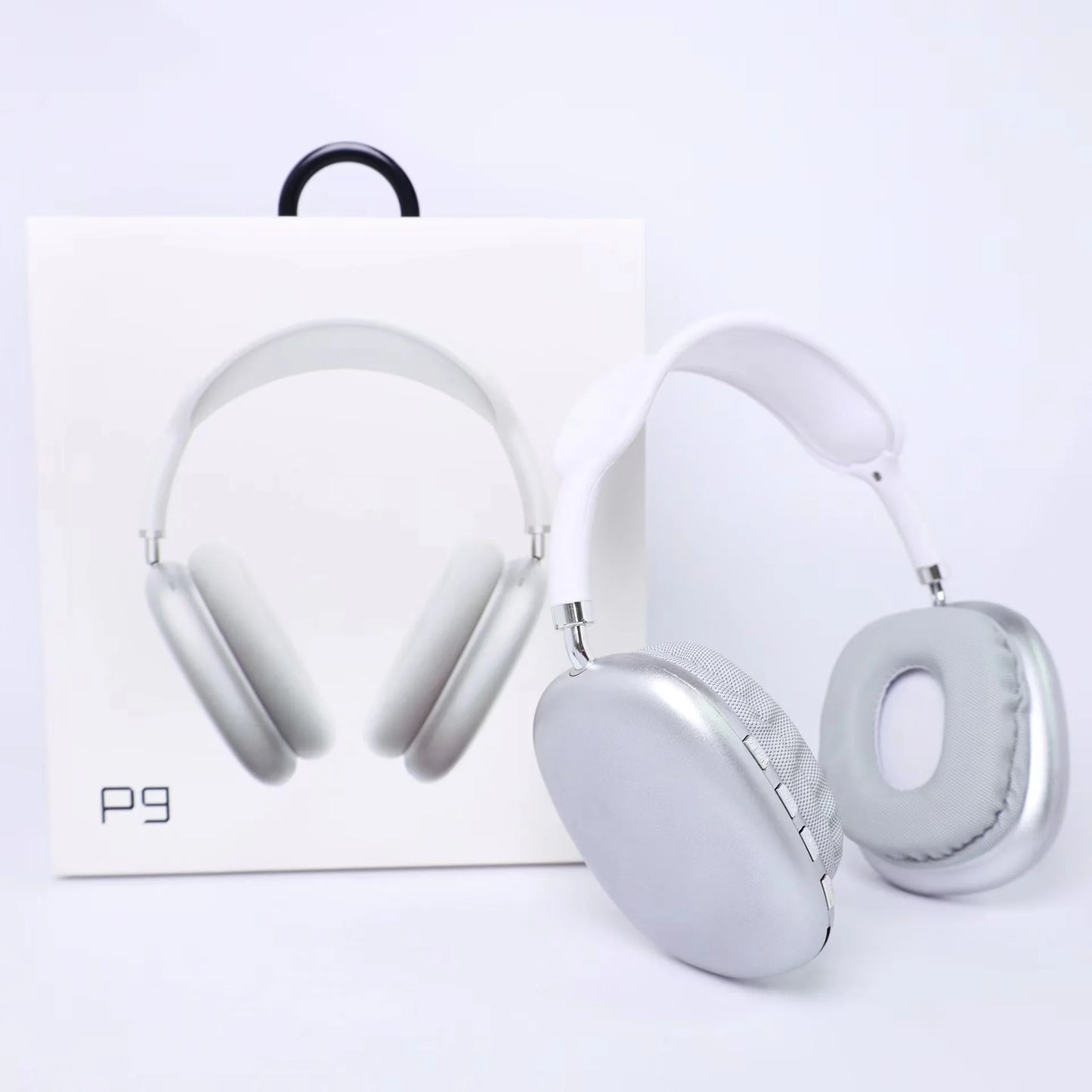 Headphone sem fio Bluetooth P9,  com microfone com cancelamento de ruído