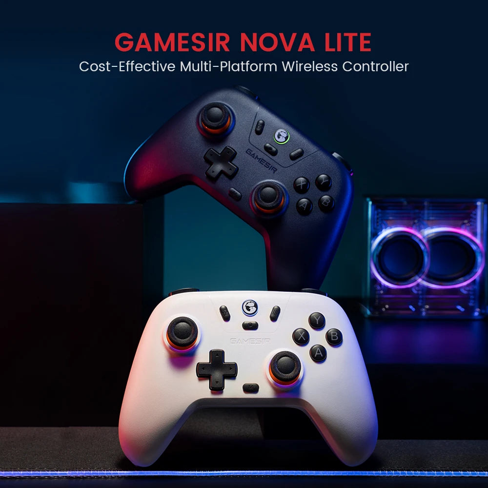 GameSir T4 Nova Lite Switch Controle Hall Effect Gamepad para Nintendo Switch iPhone Android Celular Windows PC Steam