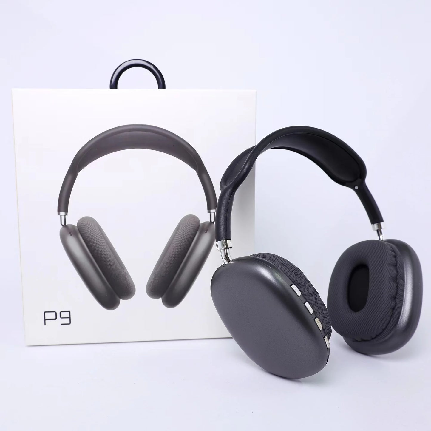 Headphone sem fio Bluetooth P9,  com microfone com cancelamento de ruído