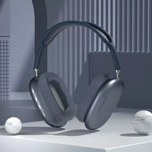 Headphone sem fio Bluetooth P9,  com microfone com cancelamento de ruído